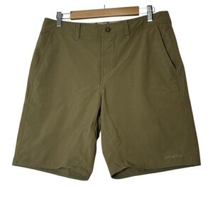 Patagonia‎ Shorts Mens Size 34 Green Outdoor Hiking Lightweight Pockets Resort
